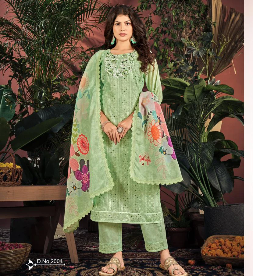 Cotton Chikan Applique vol-02